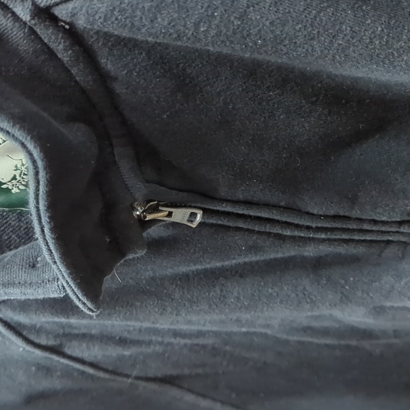 Black zip up roots sweater - Picture 3 of 4